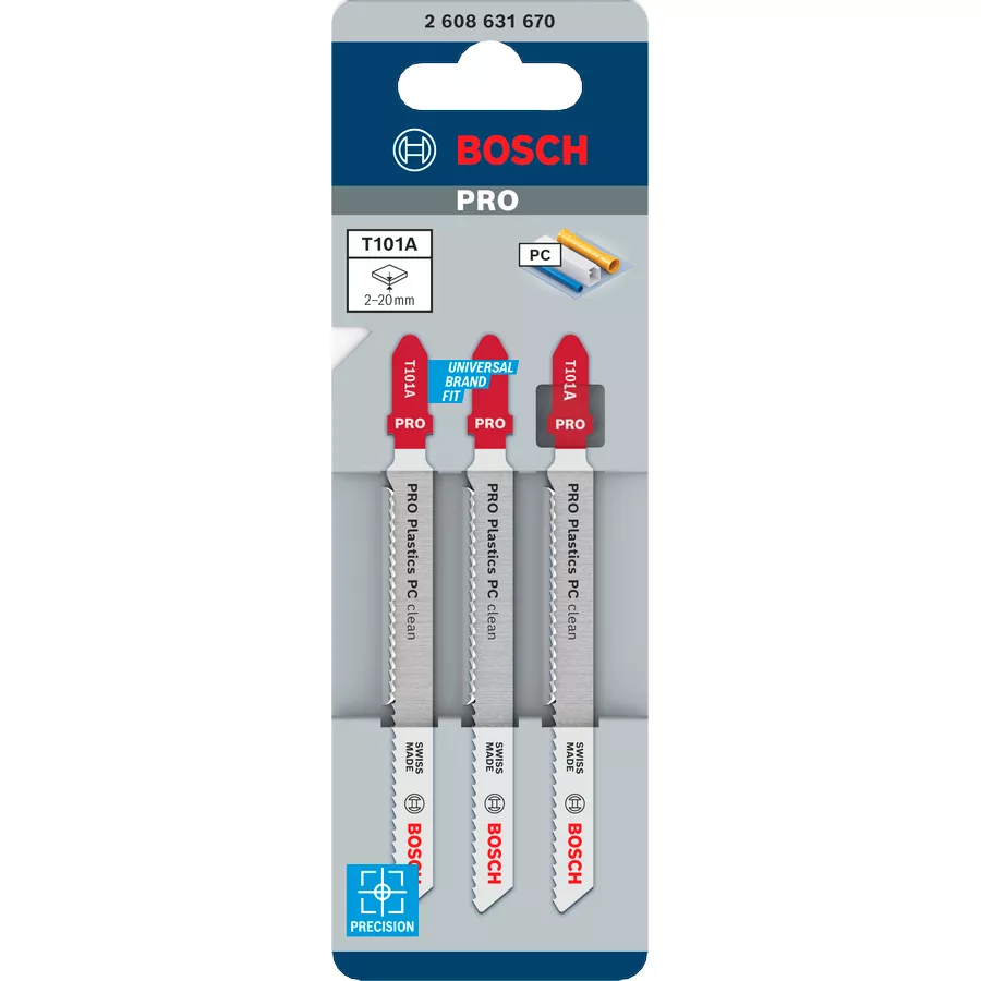 Lame de scie sauteuse BOSCH T 101 A (lot de 3)